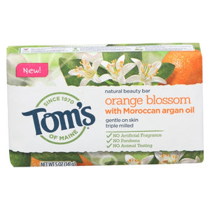 Tom's Of Maine, Natural Beauty Bar Soap Orange Blossom, 5 Oz (Case of 3)
