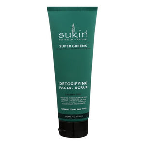 Sukin, Super Greens Detoxifying Facial Scrub, 4.23 Oz