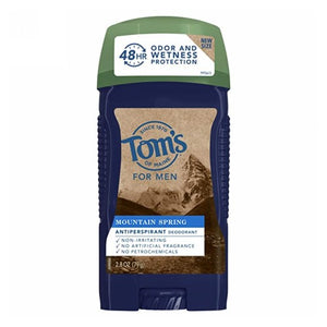 Tom's Of Maine, Men Antiperspirant Deodorant Mountain Spring, 2.8 Oz (Case of 3)