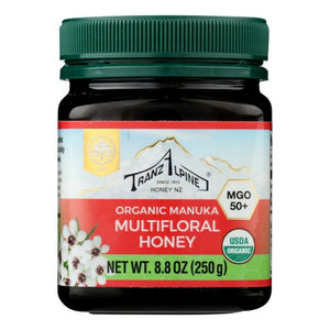 Tranzalpine, Organic Manuka Multifloral Honey MG50+, 8.8 Oz