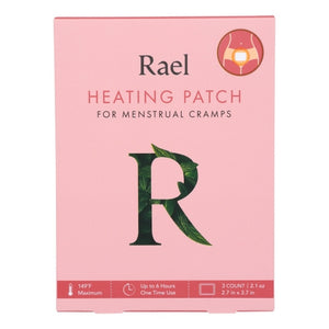 Rael, Heating Patch for Menstrual Cramps, 3 Patches