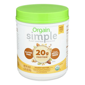 Orgain, Protein Powder Simple Peanut Butter, 1.25 Lbs