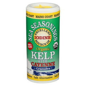 Maine Cost Sea Vegetables, Sea Seasonings Organic Kelp with Cayenne Granules, 1.5 Oz
