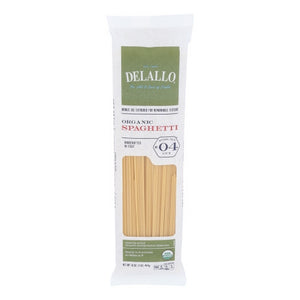 Delallo, Organic Spaghetti Pasta, 16 Oz