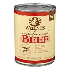 Wellness, 95% Beef Canned Dog Food, 13.2 Oz