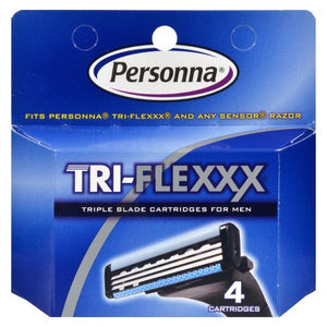 Personna, Tri-Flexxx Razor Cartridge, 4 Count