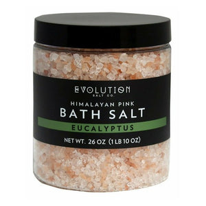 Evolution Salt, Himalayan Pink Bath Salt Eucalyptus, 26 Oz