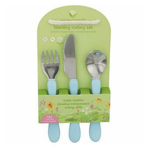Green Sprouts, Learning Cutlery Set Assorted 12 Months, 3 Count