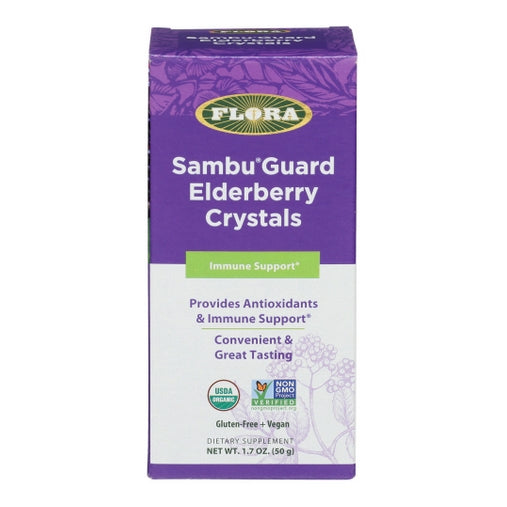 Flora, Sambu Guard Elderberry Crystals, 1.7 Oz