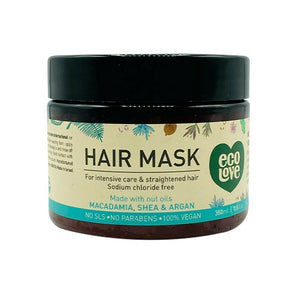 Eco Love, Hair Mask for Intensive Care & Straightened, 11.8 Oz