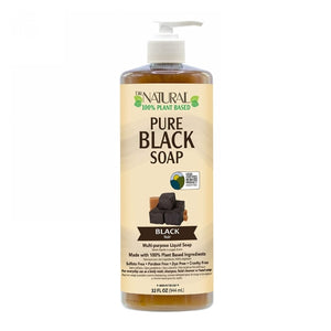 Dr. Natural, Pure Castile Liquid Black Soap, 32 Oz