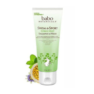 Babo Botanicals, Swim Sport Citrus Mint Shampoo & Wash, 8 Oz