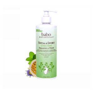 Babo Botanicals, Swim & Sport Citrus Mint Baby Shampoo & Wash, 16 Oz
