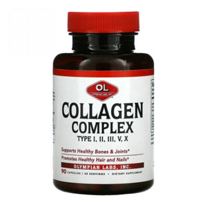Olympian Labs, Collagen Complex Type I-II-III-V-X, 90 Count