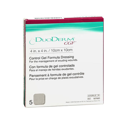 Convatec, Duoderm CGF Wound Dressing, 4 X 4 inch 5 Count