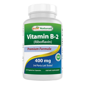 Best Naturals, Vitamin B2, 400 mg, 120 Caps