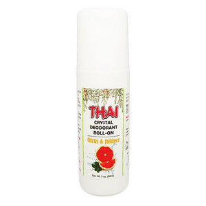 Thai Deodorant Stone, Thai Deodorant Roll On Citrus Juniper, 3 Oz
