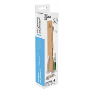 The Humble Co, The Humble Bamboo Toothbrush/Paste/Floss Picks/Cotton Swabs, 1 Kit