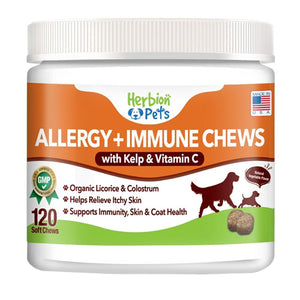 Herbion Naturals, Allergy + Immune Dog Chews, 120 Count