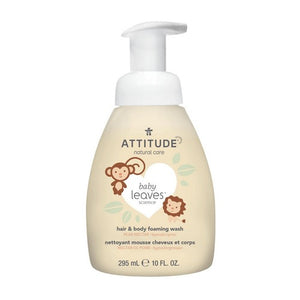 Attitude, Baby Leaves 2-in-1 Foaming Wash Pear Nectar, 10 Oz