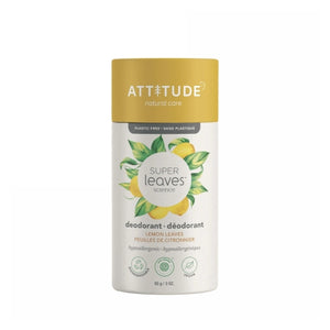 Attitude, Super Leaves Deodorant Lemon Leaves, 3 Oz