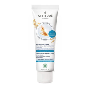 Attitude, Sensitive Skin Body Cream Fragrance-Free, 8.1 Oz