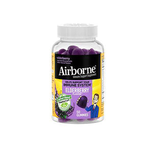 Airborne, Airborne Gummies Elderberry, 50 Gummies