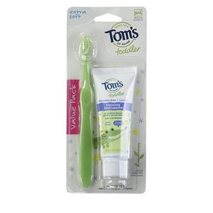 Tom's Of Maine, Toddler Toothbrush/Toothpaste Set, 2 Count