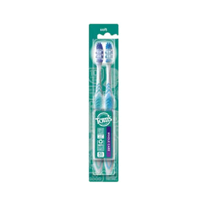 Tom's Of Maine, Whole Care Soft-Bristle Toothbrush, 2 Count