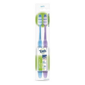 Tom's Of Maine, Naturally Clean Soft-Bristle Toothbrush Twin Pack, 2 Count