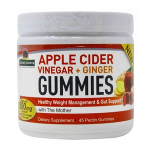 Nature's Answer, Apple Cider Vinegar + Ginger Gummies, 45 Count