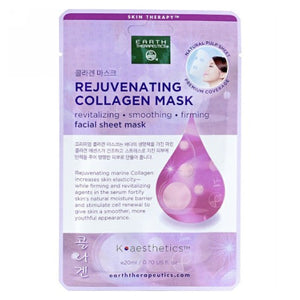 Earth Therapeutics, Rejuvenating Collagen Facial Sheet Mask, 1 Unit