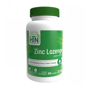 Health Thru Nutrition, Zinc Lozenge with Vitamin C, 23 mg, 60 Count
