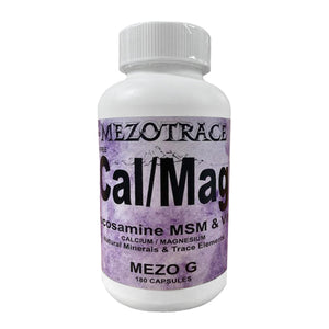 Mezotrace, Mezotrace Cal/Mag w/ Glucosamine MSM & Vitamin D Mezo G, 180 Caps