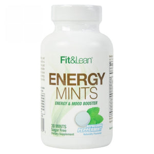 Maximum Human Performance, Fit & Lean Energy Mints Refreshing Peppermint, 30 Count
