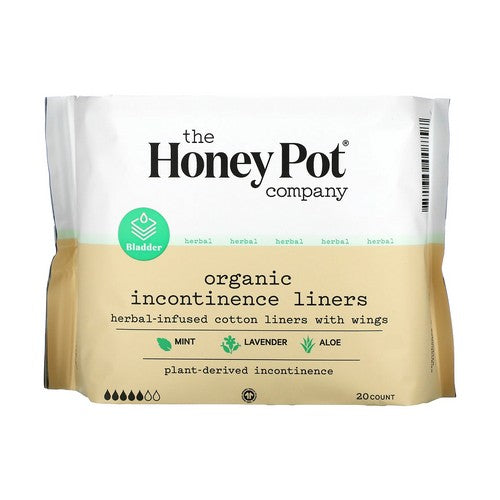 The Honey Pot, Organic Incontinence Liners Night, 20 Count