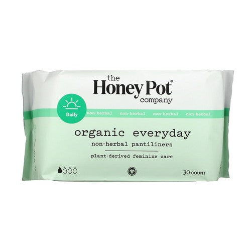 The Honey Pot, Organic Everday Non-Herbal Pantiliers, 30 Count