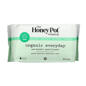 The Honey Pot, Organic Everday Non-Herbal Pantiliers, 30 Count