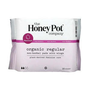 The Honey Pot, Organic Regular Pads Non Herbal, 20 Count