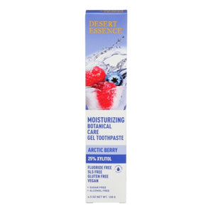 Desert Essence, Moisturizing Botanical Care Gel Toothpaste, Arctic Berry 4.5 Oz