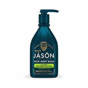 Jason Natural Products, Calming 2-in-1 Face & Body Wash, 16 Oz