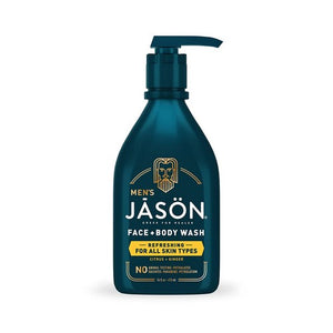 Jason Natural Products, Refreshing 2-in-1 Face & Body Wash, Citrus 16 Oz