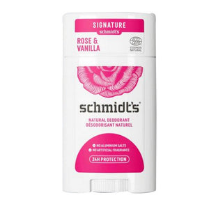 Schmidt's Deodorant, Natural Deodorant Rose and Vanilla, 2.65 Oz