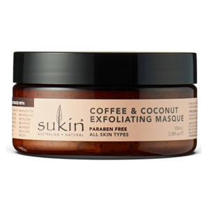 Sukin, Exfoliating Masque Coffee & Coconut, 3.38 Oz
