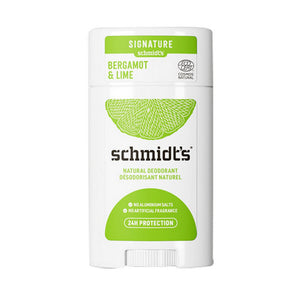 Schmidt's Deodorant, Bergamot Plus Lime Natural Deodorant, 2.65 Oz