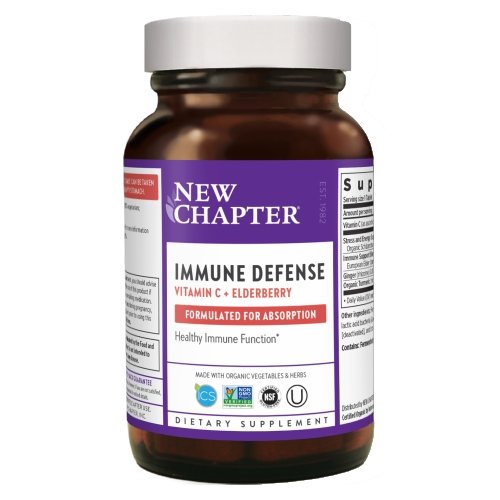 New Chapter, Immune Defense Vitamin C + Elderberry, 30 Tabs