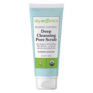 Sky Organics, Blemish Control Deep Cleansing Pore Scrub, 4 oz