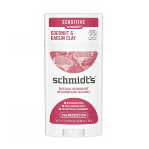 Schmidt's Deodorant, Natural Deodorant Coconut + Kaolin Clay, 2.65 Oz