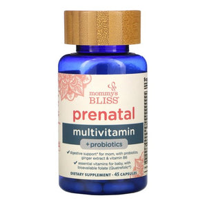 Mommys bliss, Prenatal Multivitamin + Probiotics, 45 Count