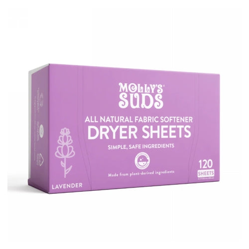 Molly's Suds, Dryer Sheets Lavender, 120 Loads
